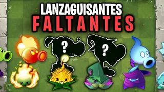 Los 6 LANZAGUISANTES FALTANTES de PVZ 2 y sus MENTAS