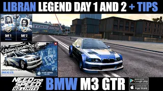NFS: No Limits | Urban Legend Day 1 and 2 + TIPS (BMW M3 GTR)