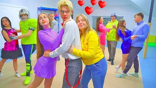 ¡Quién estará en el baile de graduación con novio en lugar de Diana! ¡Nastya tiene velcro!