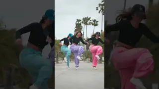 Who did it better: pink, blue or purple? Shuffle dance choreo @Marktore