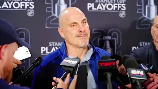 Canucks Media availability Stanley cup playoffs practice today