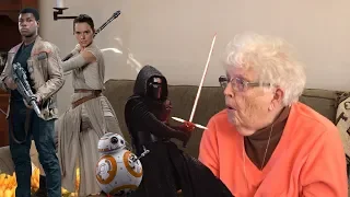 Showing My Grandma Star Wars: The Force Awakens For The First Time (Supercut!)