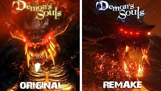 Demon's Souls Remake - All Bosses Fight Comparison (Original vs Remake) - [4k-60FPS]