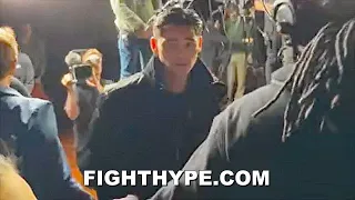 RYAN GARCIA ARRIVES TO CONFRONT GERVONTA DAVIS & REACTS TO HIM BEING NEARLY 2 HOURS LATE