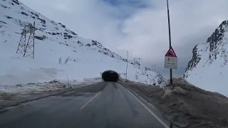 Winter road in Norway - Fra Håra, Røldal til Odda i Hardanger 15.  mars 2022