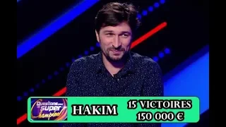 Hakim est le numéro 1 ex-aequo de France 3 questions pour un champion !!!