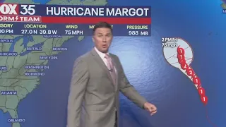 Hurricane Margot forms in Atlantic