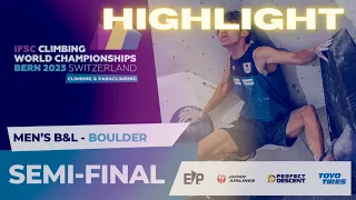 HIGHLIGHT | Men's Bouldering Semi-Final (B&L) Bern World Championship 2023