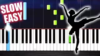 Tchaikovsky - Swan Lake Theme - SLOW EASY Piano Tutorial by PlutaX