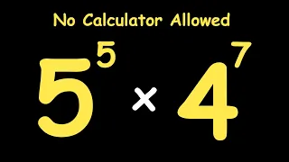 A Nice Olympiads Exponential Mathematics Trick | No Calculator Allowed