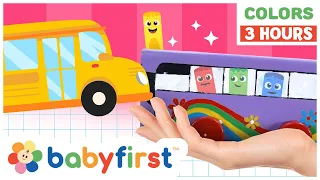 Toddler Learning Video | COLOR CREW | Songs, Magic & Much more | 3 Hours Compilation | BabyFirst TV