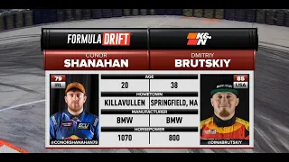 Conor Shanahan VS Dmitriy Brutskiy | Formula DRIFT Long Beach 2024 - PRO, Round 1 - Seeding 16