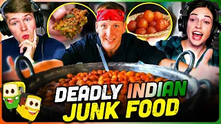 DEADLY INDIAN JUNK FOOD Reaction! | Sweet, Greasy, Yummy Punjabi Street Foods!