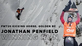 FWT20 Kicking Horse Golden BC | Jonathan Penfield Snowboard Men Winning Run