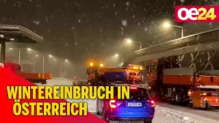 Wintereinbruch in Österreich: Bis zu 1 Meter Schnee