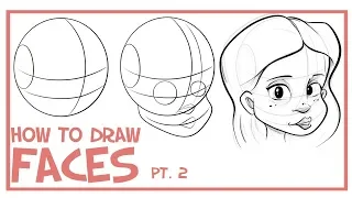 How To Draw Faces- 3/4 View: CARTOONING 101 #2