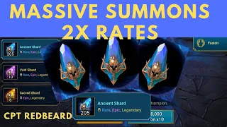 AMAZING SUMMONS FOR G&L REDBEARD -- 205 ANCIENT SHARD PULLS -- 2x RATES