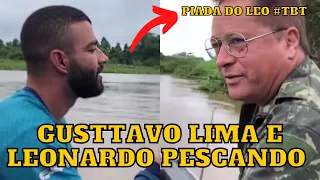 Gusttavo Lima e Leonardo PESCANDO e o Léo contando PIADA no Cabaré, momentos ENGRAÇADOS kkkk