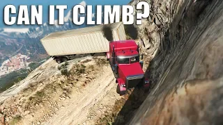 GTA V - Can a Truck with trailer climb Chiliad mountain?