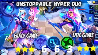 IMPOSSIBLE TO STOP THIS EARLY LATE COMBO DUO | MAGIC CHESS BEST SYNERGY 3 STAR ODETTE , LUNOX HYPER