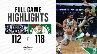 HIGHLIGHTS: Celtics overcome 17-point deficit to beat Zion Williamson, Pelicans 118-112