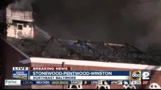 Four-alarm fire at Northwood-Appold United Methodist Church in Baltimore