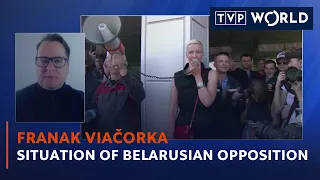 Situation of Belarusian opposition | Franak Viačorka | TVP World