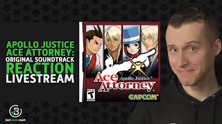 Apollo Justice: Ace Attorney Reaction LIVE | Music Teacher Reacts to Original Sound Track
