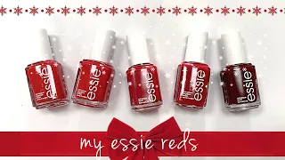 My Essie Red Polishes ❤️♥️🍒🎁🍷💃🏻