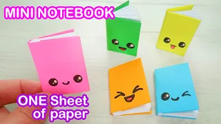 DIY MINI NOTEBOOKS. How to make a paper book - BACK TO SCHOOL - Paper Kawaii.