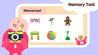 Easy memory test | Brain training game for young children and the whole family | Toys