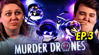 CARRIE?!?!?! | MURDER DRONES - Episode 3: The Promening REACTION! | Glitch