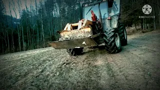 Zetor UKT 5340 / Práce v lese / Forest work.