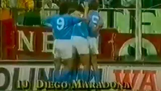 Roma - Napoli 1-1 | Serie A 1989-90 | Rai 3 | Telecronaca di Giorgio Martino.