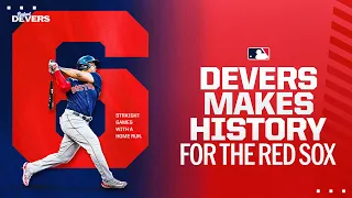 Rafael Devers makes RED SOX HISTORY. 6 straight games with a home run!!!