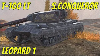 Leopard 1, Super Conqueror & T-100 LT ● WoT Blitz