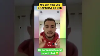 Snapchat on web version, you can now do screenshots #snapchat #web