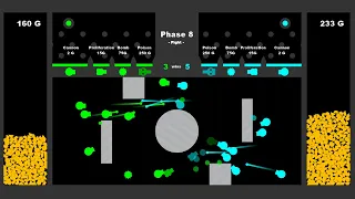 Marble race - Cannon match - Gold battle in Algodoo