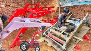 Procedure for making the whole tractor front loader blade system