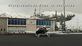 MSFS 2022: RTX™3090TI ULTRA REALISTIC FLIGHT: KSDL - KTEX | WINTER TRIP | 4K | CIRRUS VISION JET G2