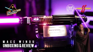 MACE WINDU Lightsaber with KYBER CRYSTAL! from Vader's Sabers