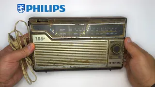 RESTORATION the Vintage 70's Portable PHILIPS Transistor Radio