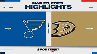 NHL Highlights | Blues vs. Ducks - March 25, 2023