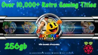 256gb Retropie 4.4 Pi 3 Loaded 2019 - Vman 10,000+ Games & Kodi