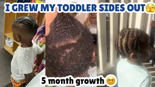 I GREW MY TODDLER SIDES OUT & TRIED TO BRAID IT 😮‍💨🔥🤲🏽