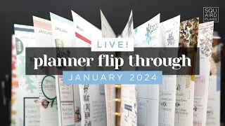 LIVE! PLANNER FLIP THROUGH :: January Completed Happy Planner Frankenplanner Setup