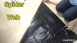 Spider Web ( trash bag )