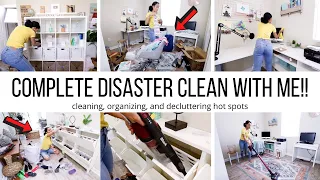 CLEAN WITH ME DISASTER SPOTS!! // CLEANING MOTIVATION // Jessica Tull cleaning