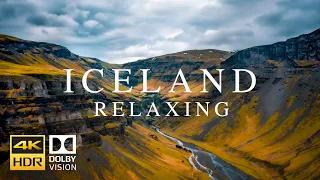 Iceland from Above HDR 4K | Relaxing Music | Sounds Of Nature | Drone