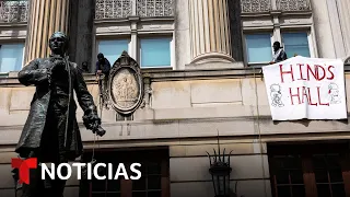 La policía de Nueva York informa sobre las protestas propalestinas en la Universidad de Columbia